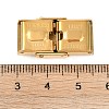 Ion Plating(IP) 201 Stainless Steel Watch Band Clasps STAS-C006-1-02G-01-3