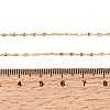 1.5MM Unisex 304 Stainless Steel Dapped Chain Necklaces NJEW-P356-10G-5