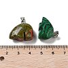 Natural & Synthetic Mixed Gemstone Pendants G-B068-04P-4