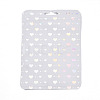 Rectangle Glitter Holographic Plastic Yin-yang Zip Top Gift Bags OPP-E004-01B-C02-2