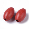 Spray Painted Natural Maple Wood Beads X-WOOD-T019-34-2