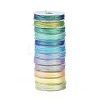 12 Rolls 12 Colors 6-Ply PET Polyester Cord OCOR-L046-03C-1
