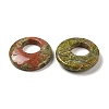 Natural Unakite Pendants G-T122-76F-2