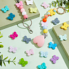 30Pcs 15 Colors Food Grade Eco-Friendly Silicone Focal Beads SIL-PH0001-14-2