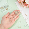 SOFPLATE 30Pcs 3 Colors Brass Clip-on Hoop Earring Findings KK-SP0001-23-3