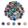 60pcs 5 Colors Handmade Gold Sand Lampwork Beads LAMP-SZ0001-19-1