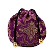 Buddha Theme Square Velvet Drawstring Bags PW-WG34160-16-1