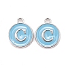 Platinum Plated Alloy Enamel Charms LS-ENAM-S118-04C-P-1