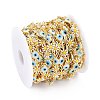 Handmade Brass Enamel Link Chains CHC-D031-02G-4