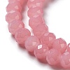 Baking Paint Imitation Jade Glass Bead Strands X-DGLA-A034-J8MM-A3-4