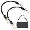2Pcs Glass Rhinestone Rubber Cord Bag Handles FIND-PH0059-68D-1