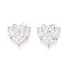 Brass Micro Pave Cubic Zirconia Pendants KK-T071-45P-3