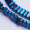 Electroplate Non-magnetic Synthetic Hematite Beads Strands G-J382-2x4x2mm-A04-2