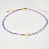 Natural Freshwater Pearl & Glass Beaded Necklaces for Women AC5368-7-1