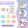 150Pcs Opaque Resin European Beads RESI-TA0004-61B-4