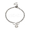 304 Stainless Steel Charm Anklet AJEW-C021-12P-2