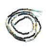 Natural Chrysocolla and Lapis Lazuli Beads Strands G-P457-A01-08-3