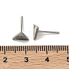 Tarnish Resistant Earring Cabochon Settings 304 Stainless Steel Ear Studs Blank Settings STAS-Q170-11-3