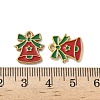 304 Stainless Steel Enamel Pendants STAS-L300-012G-08-3