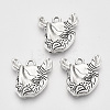 Tibetan Style Alloy Pendants TIBEP-T009-10AS-RS-1