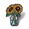 Sunflower Enamel Pins JEWB-P050-03B-EB-1