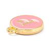 Golden Plated Alloy Enamel Charms X-ENAM-Q437-14P-2
