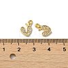 Brass Micro Pave Cubic Zirconia Pendants KK-B079-07G-3