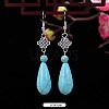 Ethnic style retro turquoise earrings for women WG2299-21-1