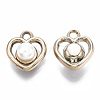 ABS Plastic Imitation Pearl Charms OACR-R248-004LG-2