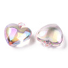 AB Colors Plated Transparent Plastic Pendants TACR-Q277-01-3