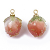 Handmade Flower Epoxy Resin Pendants KY-S163-103B-2