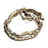 Electroplated Non-magnetic Synthetic Hematite Beads Strands G-G089-B02-03-2