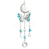 Alloy Hollow Moon Butterfly Hanging Ornaments HJEW-TA00173-02-1