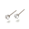 Cubic Zirconia Ear Studs STAS-E051-3A-2