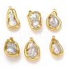 Natural Baroque Pearl Pendants KK-H745-02G-1