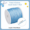  4 Rolls 4 Colors Nylon Thread NWIR-PH0002-21-2