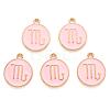 Alloy Enamel Pendants X-ENAM-S124-01A-09L-2