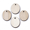 Undyed Wooden Pendant X-YS-TAC0005-06B-1