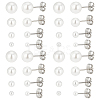 40 Pairs 4 Style Acrylic Imitation Pearl Ball Stud Earrings for Girl Women STAS-DC0004-38-1