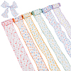 12 Yards 6 Colors Printed Polyester Gauze Ribbon OCOR-WR0001-82-1