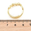 Brass Pave Cubic Zirconia Cuff Open Rings CU-CBACDF6-09G-03-5