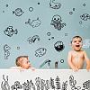 Translucent PVC Self Adhesive Wall Stickers STIC-WH0015-004-1