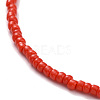 7 Pcs 7 Colors Chakra Jewelry Glass Seed Beaded Necklaces Set NJEW-JN03803-6