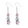 Natural Fluorite Chips Beaded Jewelry Set SJEW-JS01232-02-5
