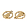 Ion Plating(IP) 304 Stainless Steel Charms STAS-F300-02G-2