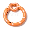 Spray Painted Alloy Spring Gate Ring X1-PALLOY-P292-04-2