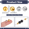 400Pcs 2 Colors Iron Crimp Beads IFIN-NB0001-64-2