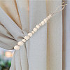 Round Natural Wood Beads Curtain Hanging Decorations AJEW-WH0237-04-4