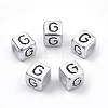 Plated Acrylic Beads PB43C9308-G-01-1