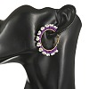 Glass Hoop Earrings EJEW-MZ00827-02-2